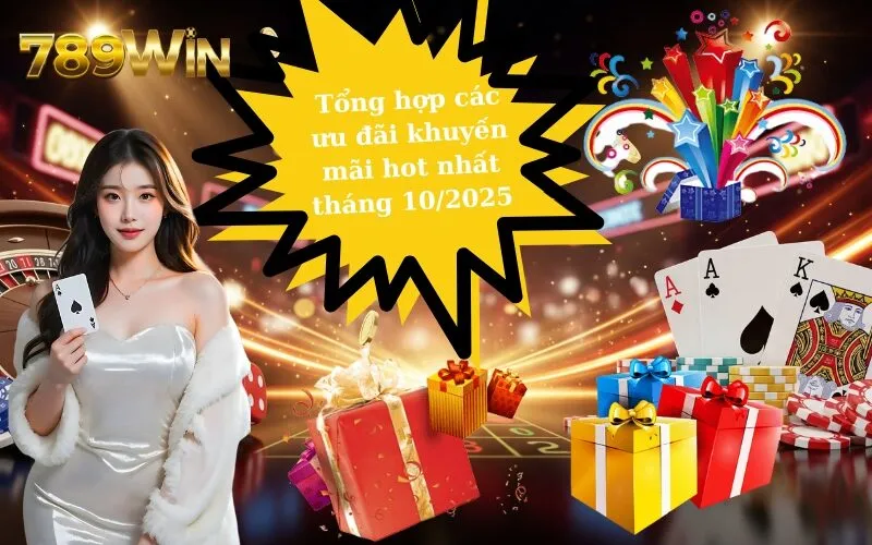 Tổng hợp các ưu đãi khuyến mãi hot nhất tháng 102025 tại 789WIN